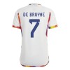 Belgia De Bruyne 7 Precz Koszulki Piłkarskie MŚ 2022 Krótki Rękaw